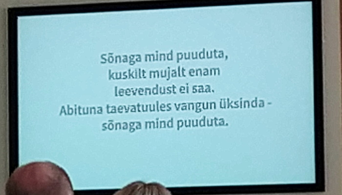 Sõnaga mind puuduta, kuskilt mujal enam leevendust ei saa