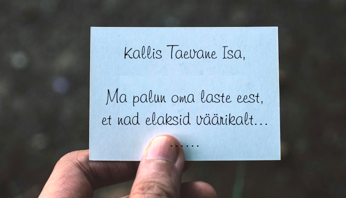 Pauluse Palve Kolossa kiri 1:9-13